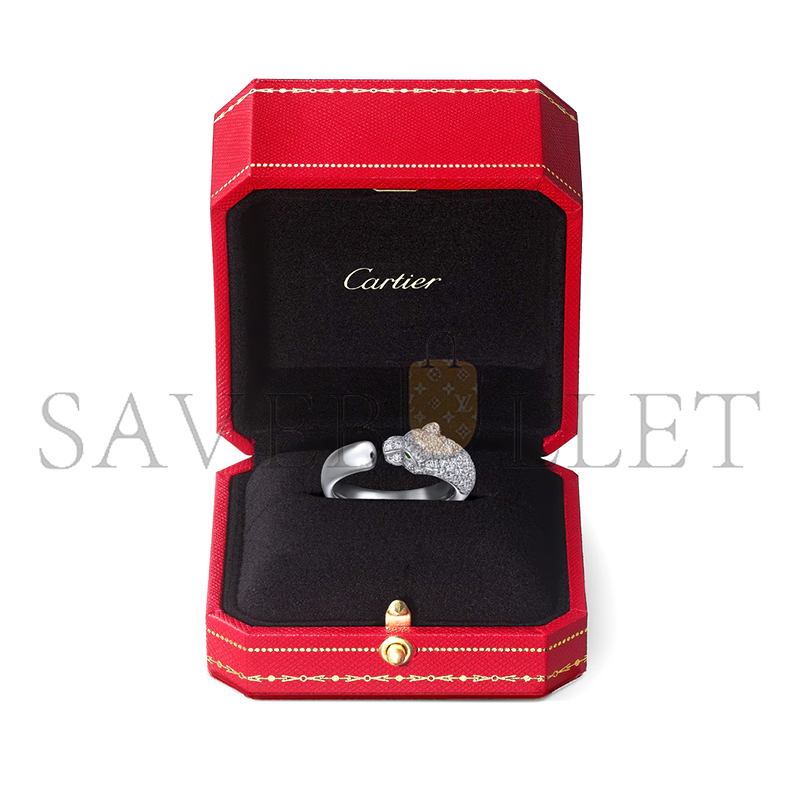 CARTIER PANTHÈRE DE CARTIER RING, SMALL MODEL, SEMI-PAVED N4765900